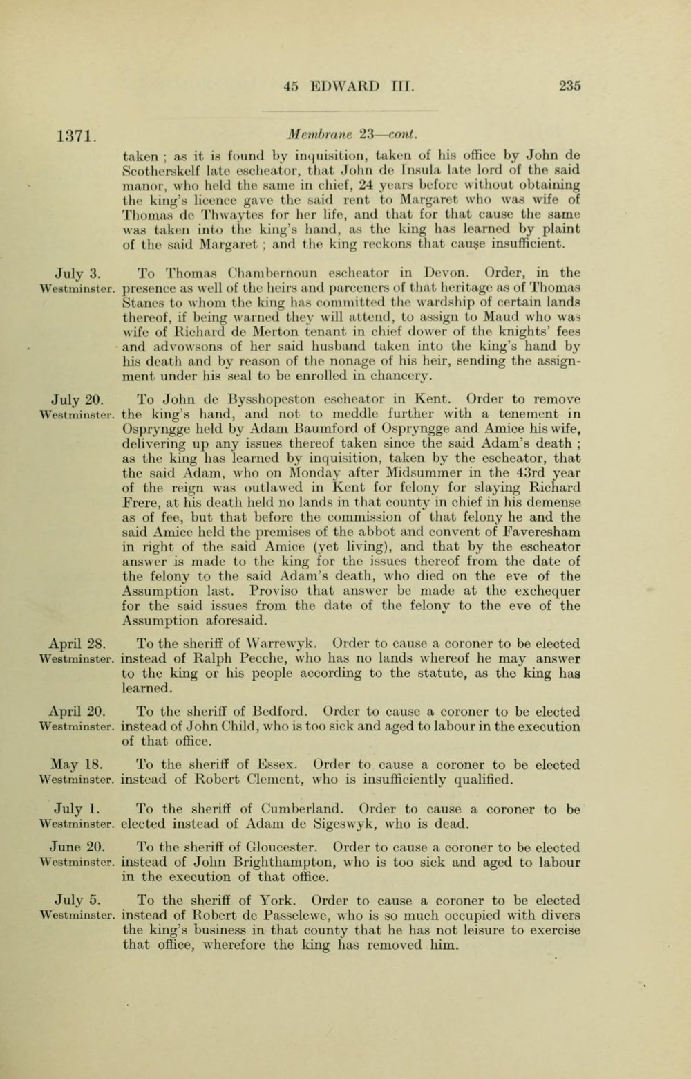 Scanned image of leaf 247, printed page 235